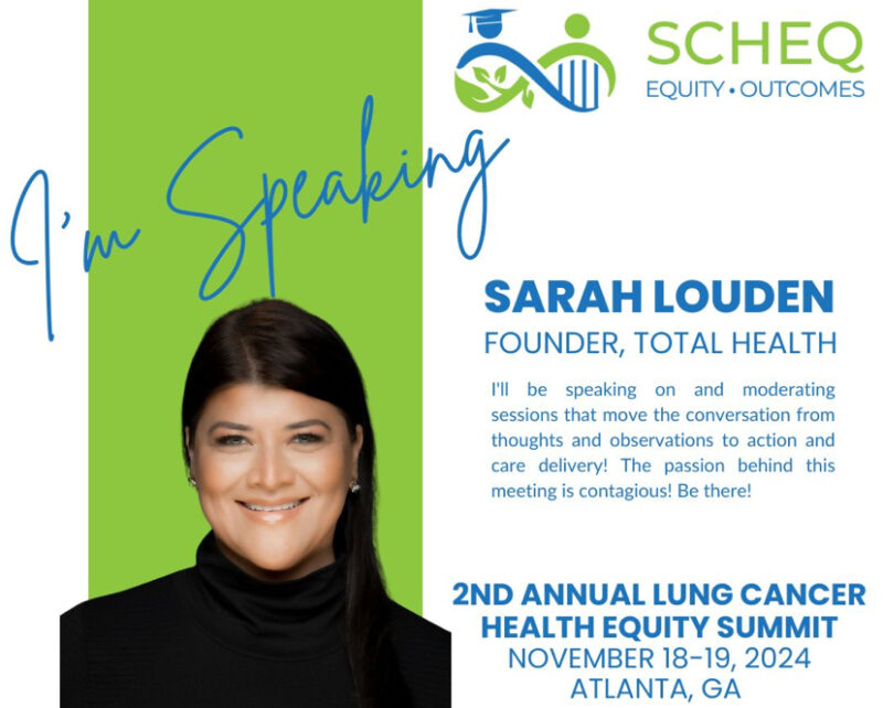 Sarah Louden: Honored to be speaking at the 2nd Lung Cancer Health Equity Summit