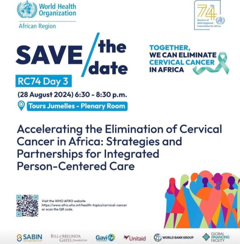 Sharon Kapambwe: WHO AFRO co-hosts a side event on cervical cancer on 28 August 2024