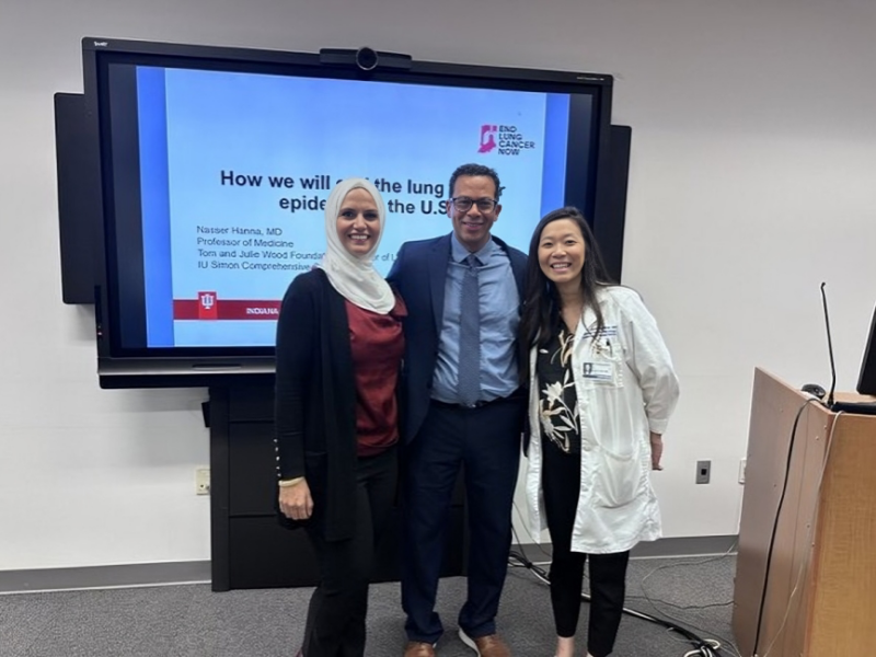 Sawsan Rashdan: Thrilled to host Nasser Hanna at the Hematology-oncology ISOM Lectureship