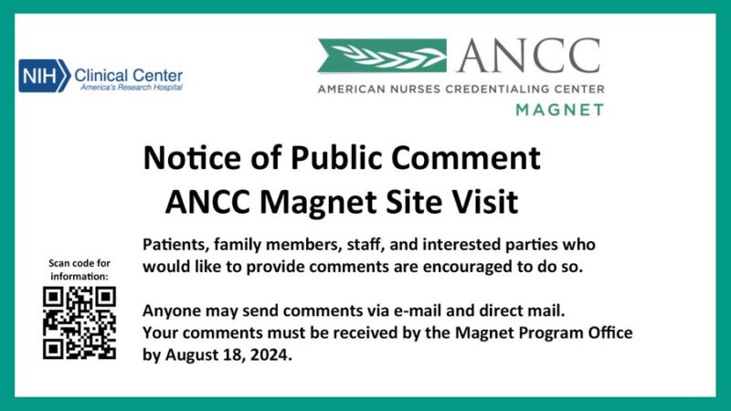 NIH Clinical Center applied for ANCC Magnet designation