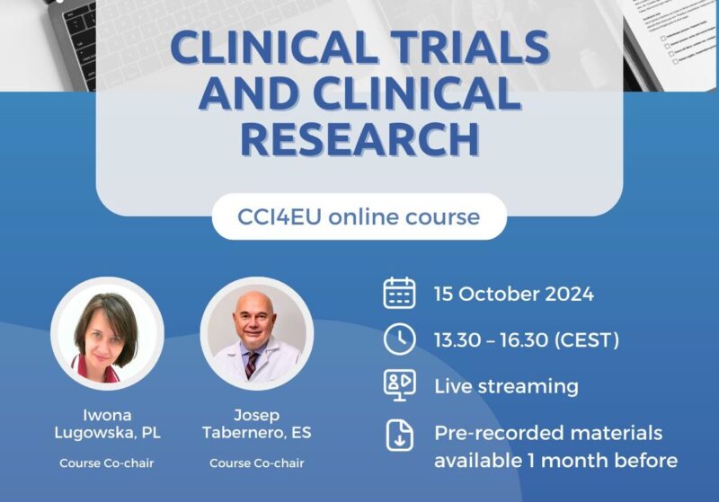 “Clinical trials and clinical research” Course by CCI4EU – European School of Oncology