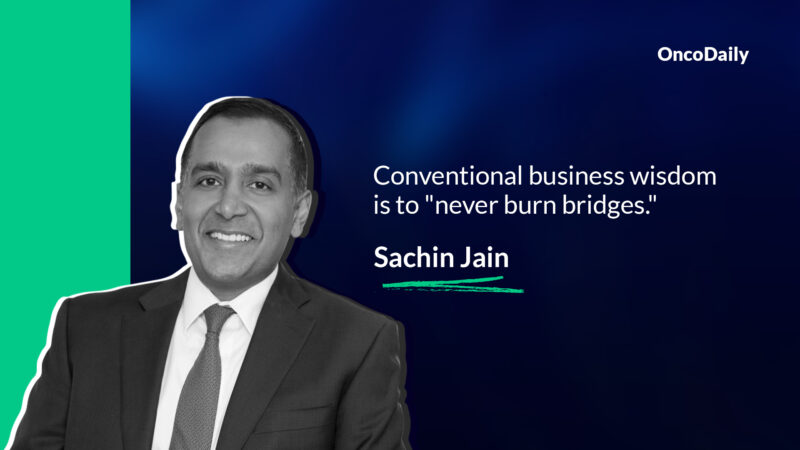 Sachin Jain: Conventional business wisdom is to “never burn bridges”