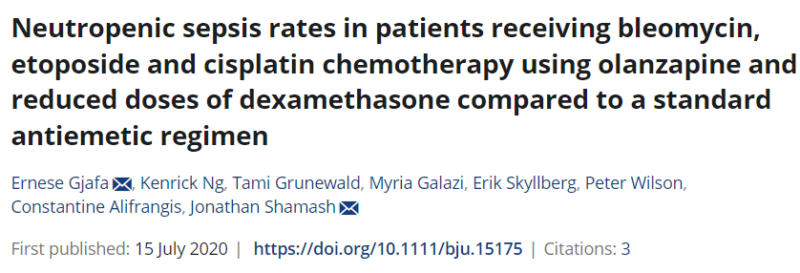 Results suggest olanzapine should be a standard to reduce chemotherapy-induced nausea and vomiting