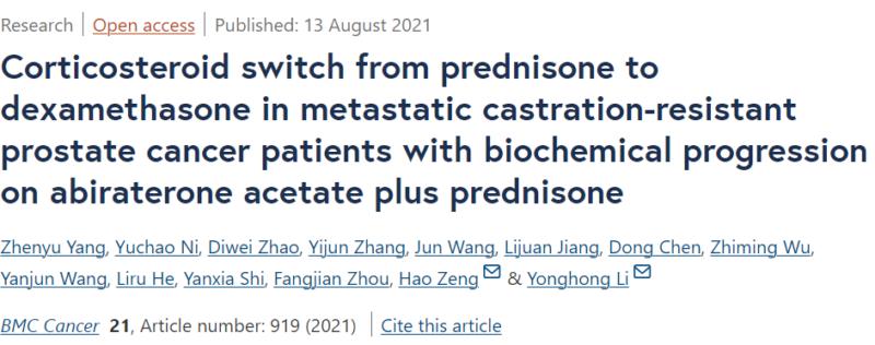 Earle Burgess: For men with metastatic prostate cancer who are taking abiraterone and prednisone