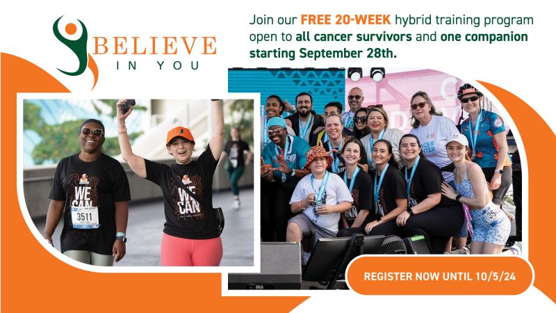 Sylvester Comprehensive Cancer Center’s 20-week “Believe in You” fitness training program