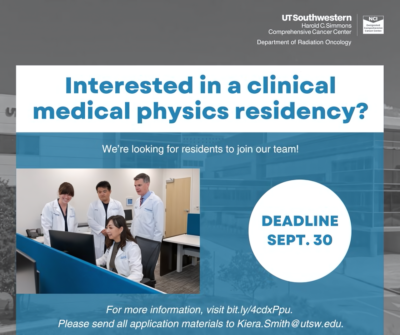 Hiring Medical Physics Residents – UTSW Radiation Oncology Medical