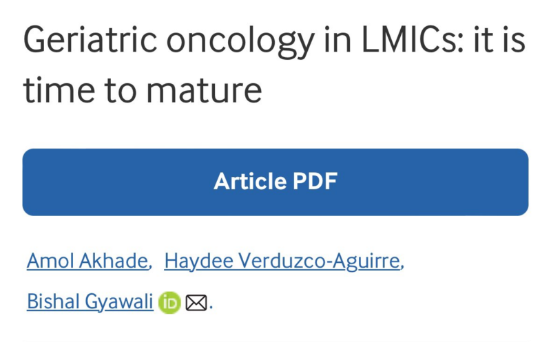 Geriatric oncology in LMICs