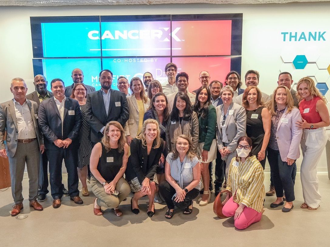 The graduating class of the inaugural CancerX Accelerator cohort by Moffitt Cancer Center