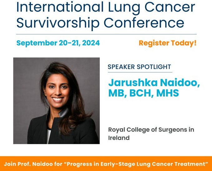 Jarushka Naidoo: Survivorship in Lung Cancer, a great theme to usher in a new era in thoracic oncology