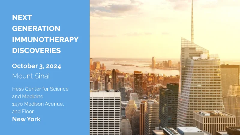 Registration for the Next Generation Immunotherapy Discoveries symposium is open