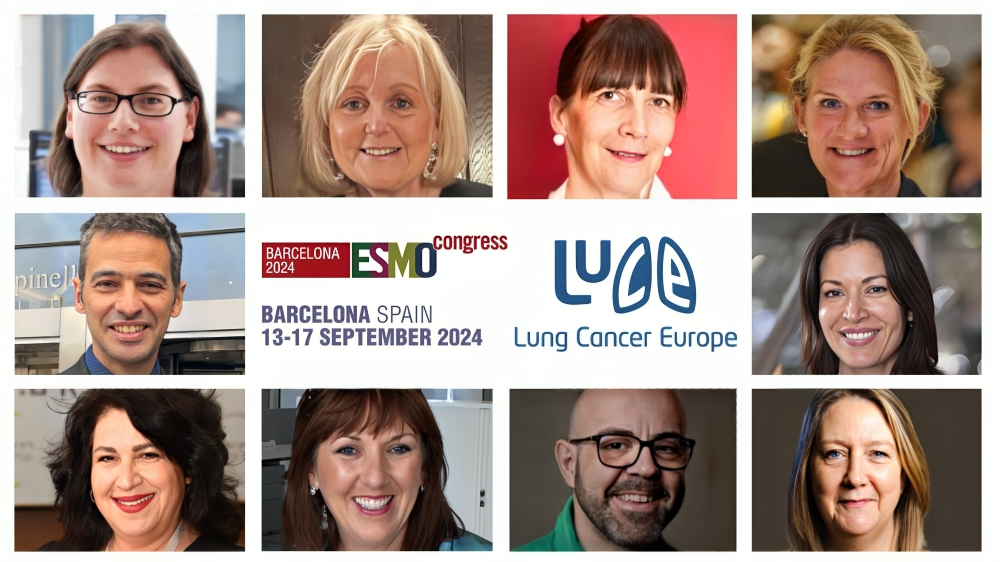 Representatives from Lung Cancer Europe at the ESMO 2024