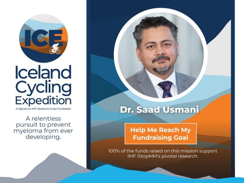 Saad Usmani joins the ICE expedition to raise money for MM research – IMF