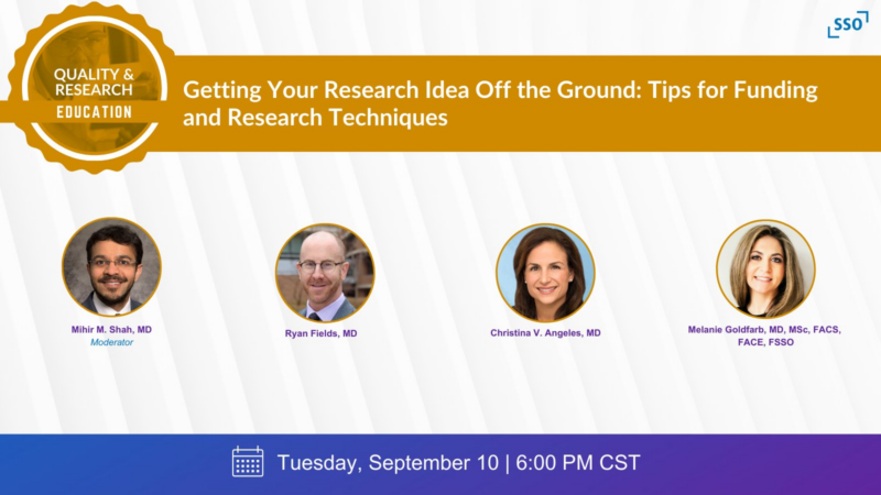 Transforming ideas from “back of a napkin” into impactful cancer care – Society of Surgical Oncology