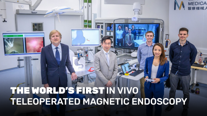 CUHK Medicine – The world’s first in vivo teleoperated magnetic endoscopy