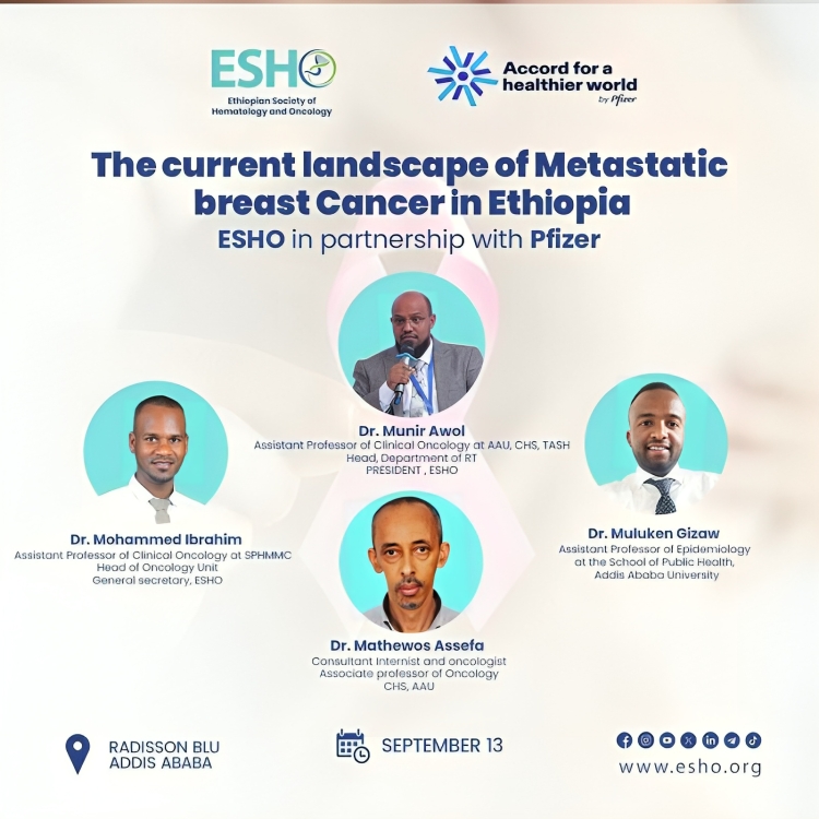 A special session on ‘The Current Landscape of Metastatic Breast Cancer in Ethiopia’ by ESHO