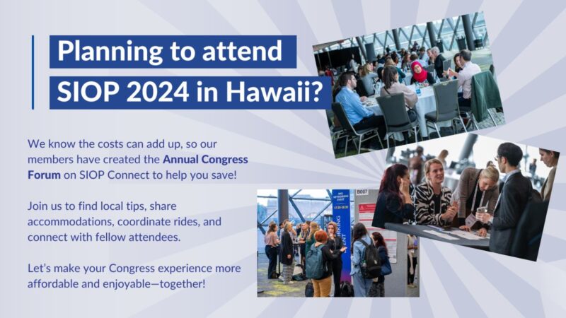 Join our Annual Congress Forum – SIOP