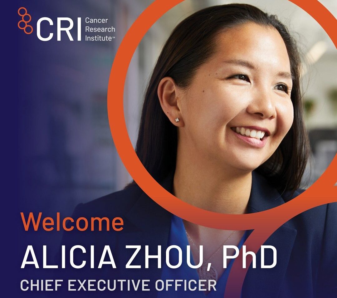 The Cancer Research Institute named Alicia Zhou as Chief Executive Officer