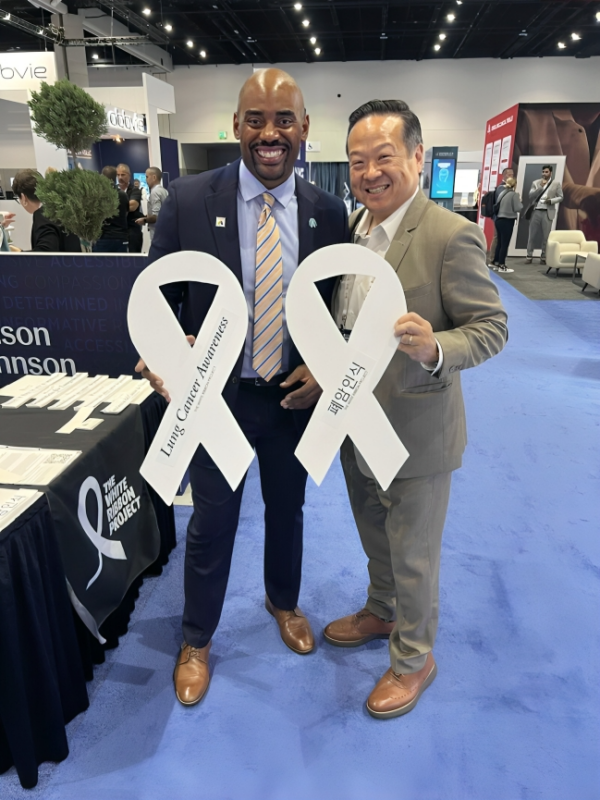 Ed Kim: NFL legend and the White Ribbon Project team are changing the lung cancer story