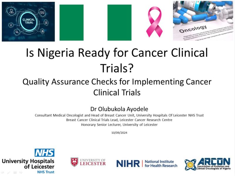 Olubukola Ayodele discusses Nigeria’s readiness for clinical trials