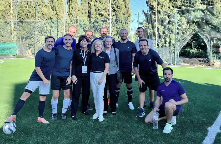 Robin Zon: Honored do the ceremonial kick for the ESMO soccer tournament