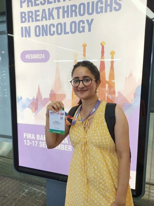 Simrun Kaur-Rathore: I represented Technology In Cancer Research and Treatment at ESMO24