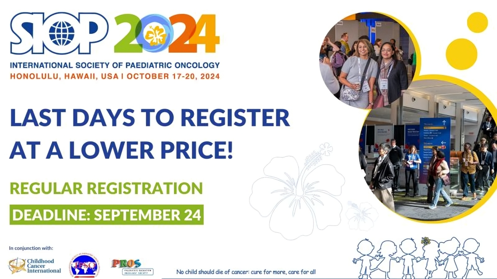 The regular registration deadline for the SIOP Congress