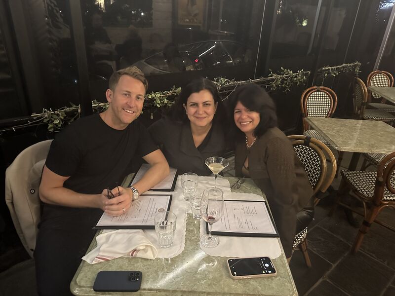 Maryam Lustberg, Richard Paxman OBE and Roberta Lombardi