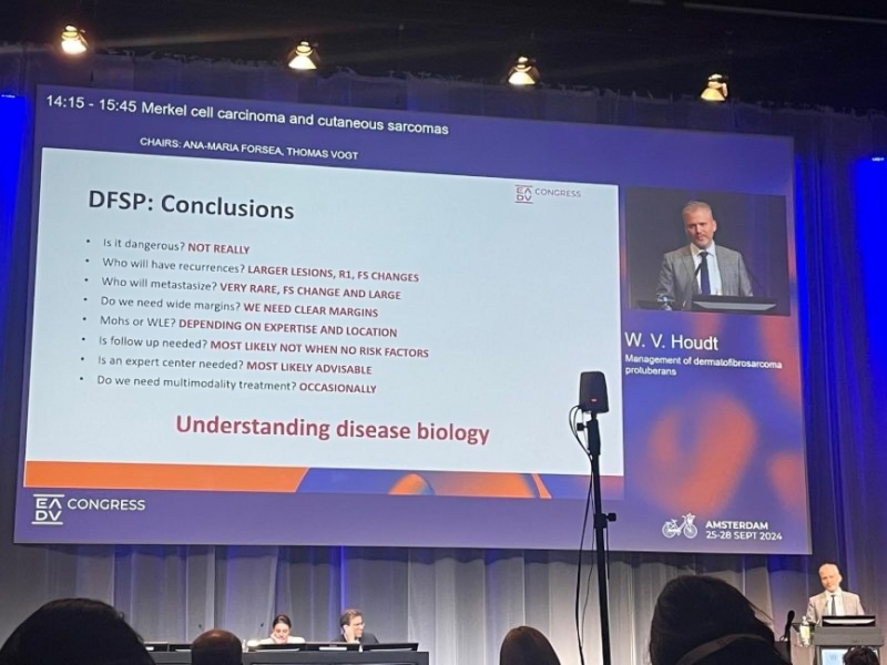 Winan van Houdt: Rare cutaneous cancers session at the annual meeting of EADV