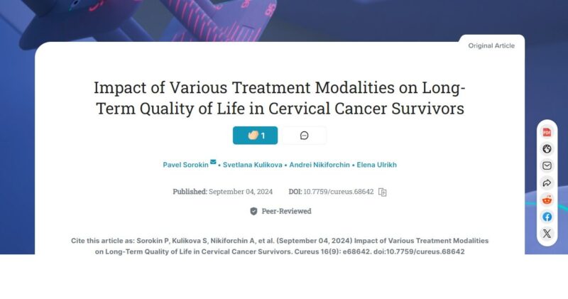 Andrei Nikiforchin: How different treatment modalities impact long-term Quality of Life for Cervical Cancer survivors