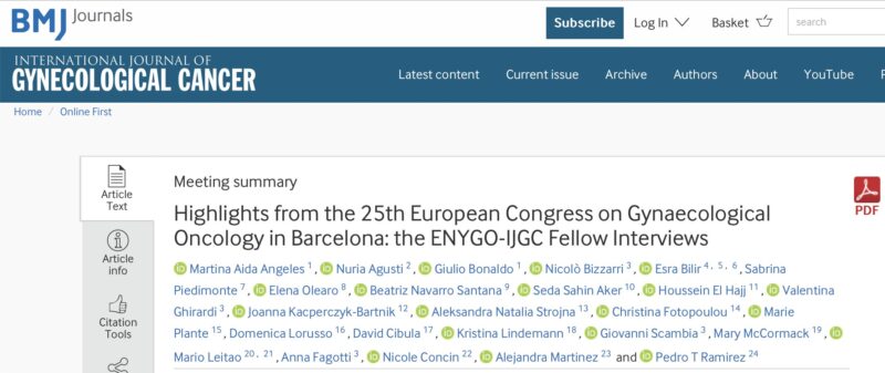 Esra Bilir: Highlights from ESGO2024 in Barcelona