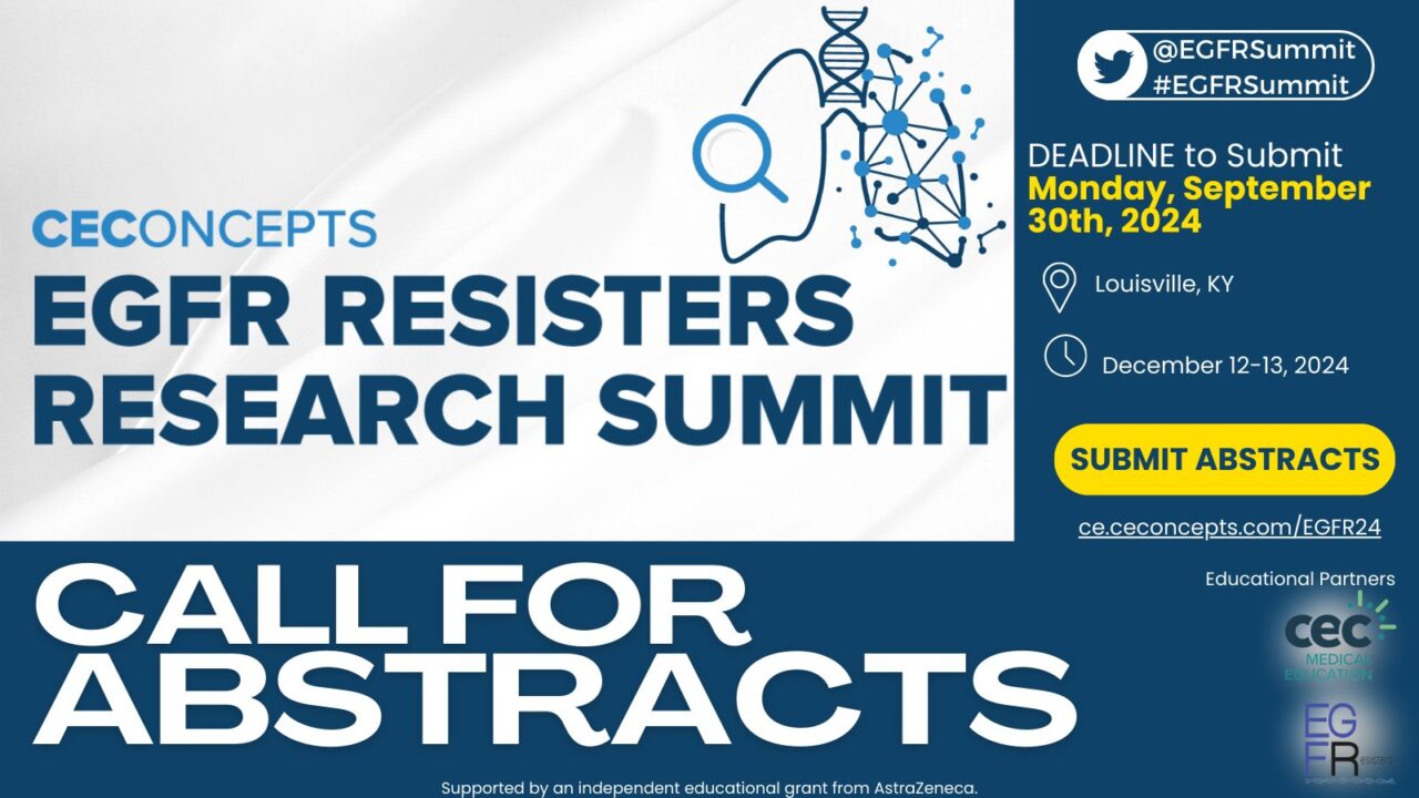 Last call to submit abstracts for EGFR Summit