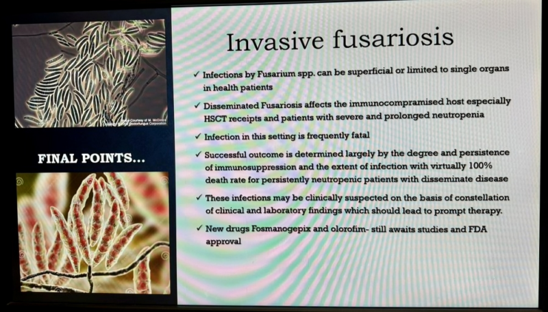 Mamtha Balla: Invasive Fusarium in immuno-compromised patients