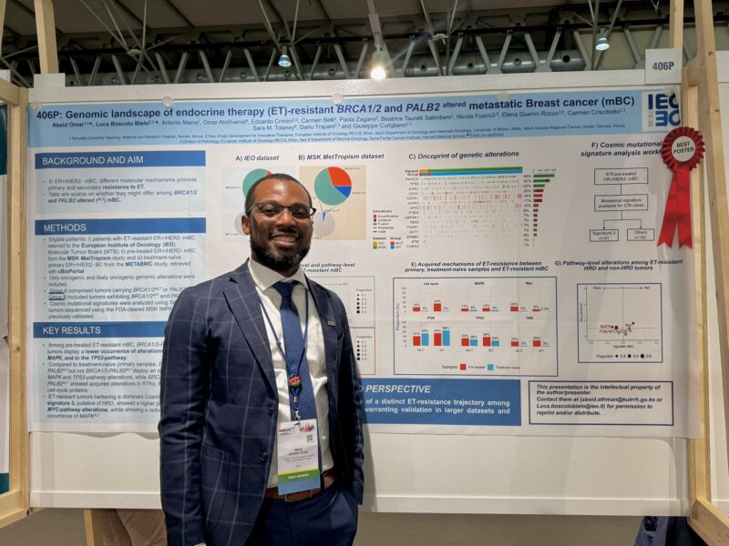 Amalya Sargsyan: Abeid Athman was awarded Best Poster at ESMO24