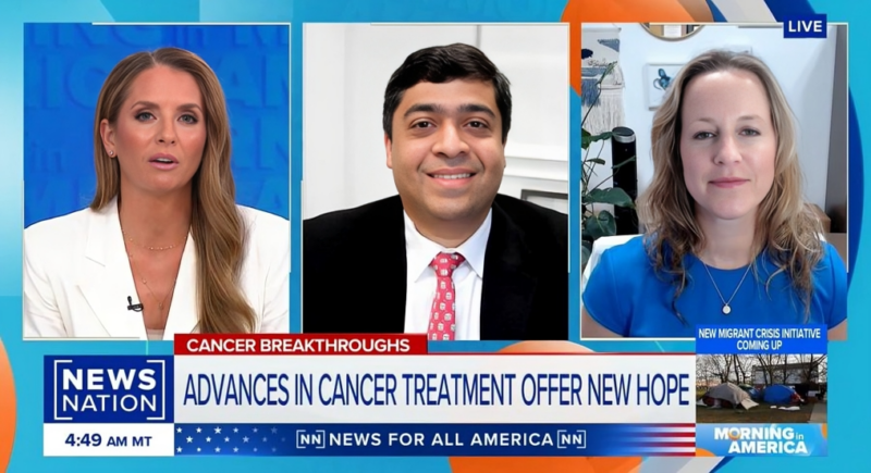 Vivek Subbiah: Incredibly excited to team up and be featured in the national news on World Cancer Research Day