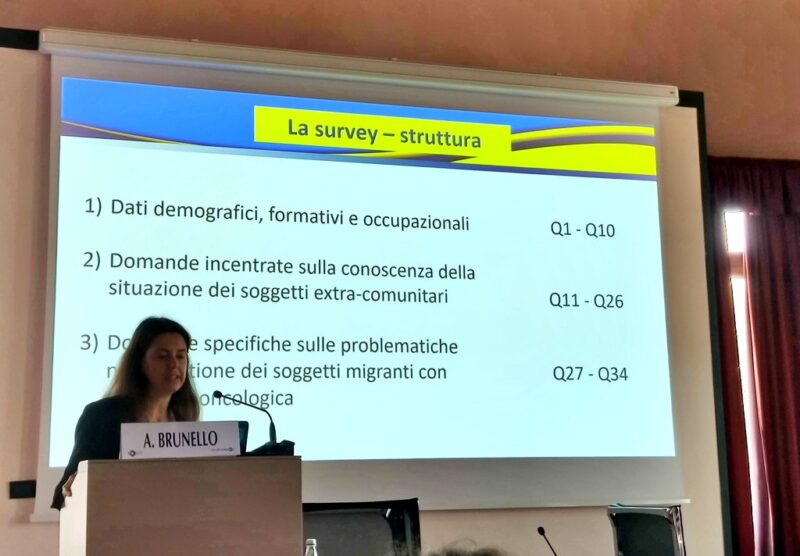 Dario Trapani: Antonella Brunello presents national survey results on oncology care for refugees