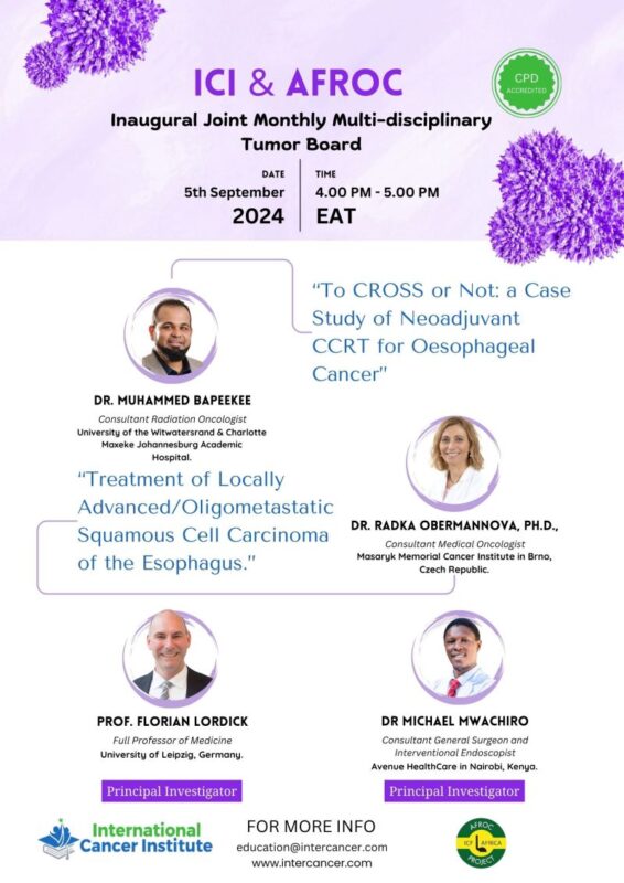 The first of joint Esophageal Cancer MDTs with Africa Connect Project services