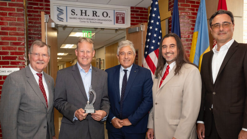 Antonio Giordano: Temple honors State Senator Ryan Aument for his support of SHRO’s research
