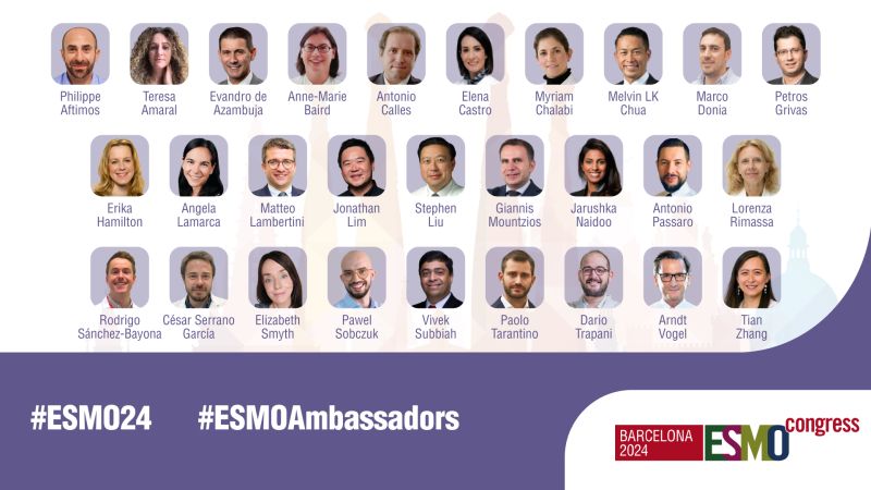 ESMO announces their Ambassadors