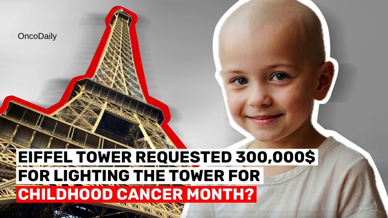 Eiffel Tower requested 300,000 USD for lighting the tower for Childhood Cancer Month?