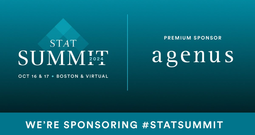 Proud to sponsor this year’s STAT Summit – Agenus