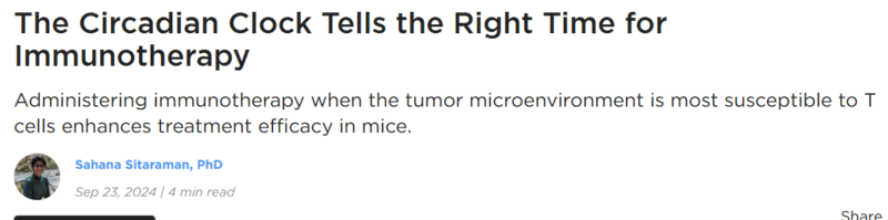 The impact our circadian rhythm has on immunotherapy - Cancer Research Institute