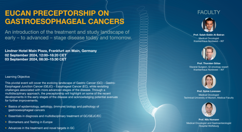 Salah-Eddin Al-Batran: EUCAN Preceptorship on gastroesophageal cancers