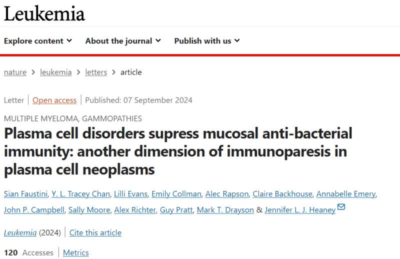 Myeloma Paper of the Day, September 14th, suggested by Robert Orlowski