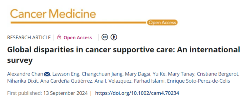 Ana I. Velázquez Mañana: Global disparities in cancer supportive care