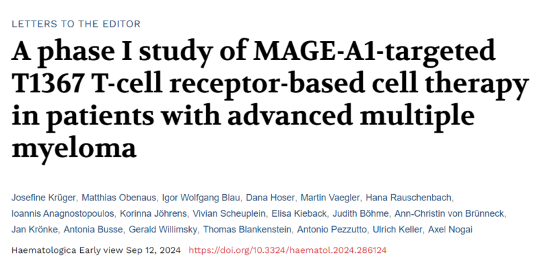 Myeloma Paper of the Day, September 17th, suggested by Robert Orlowski