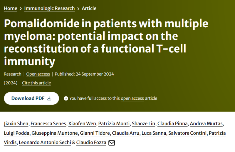 Myeloma Paper of the Day, September 25th, suggested by Robert Orlowski