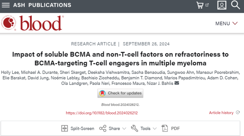 Myeloma Paper of the Day, September 27th, suggested by Robert Orlowski