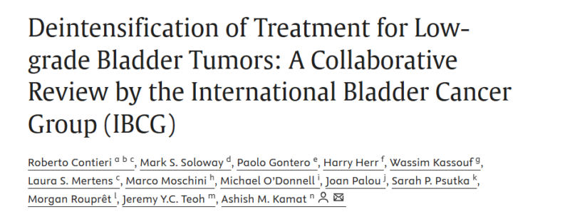 Ashish M. Kamat: Deintensification of Treatment for Low-grade Bladder Tumors