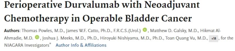 Tom Powles: 1st perioperative immune therapy study to show an OS in bladder cancer