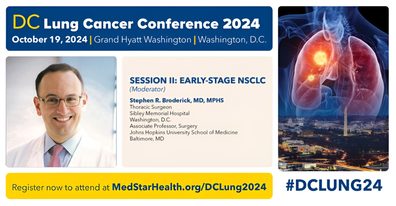 Stephen V Liu: Stephen R Broderick guides a discussion on early stage NSCLC at DCLung24